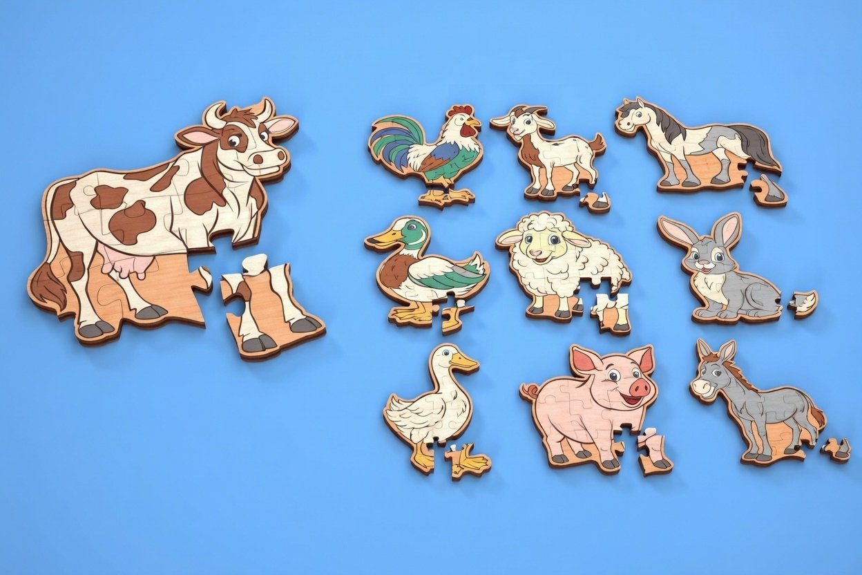 Puzzle Animaux de la Ferme - vue 4